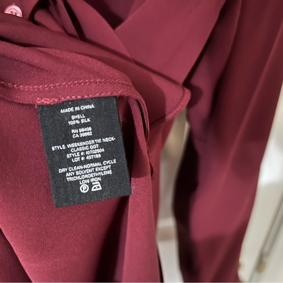 Theory Silk Tie Bow Blouse - Picture 5 of 5